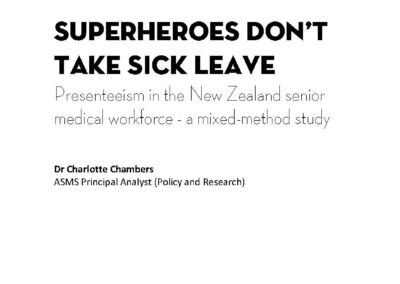 Superheroes don’t take sick leave